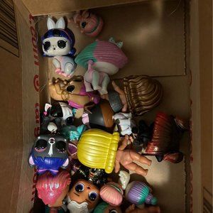 LOL Surprise Lot of little dolls with accessories in a box